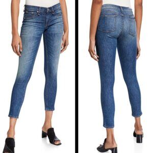 NWOT Women's Rag and bone Capri Cut Blue Denim Jeans, Size 26